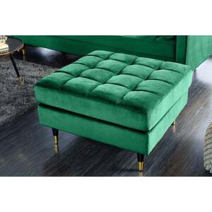 COZY VELVET zöld bársony puff 80cm kép