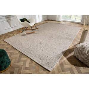WOOL ezüstszürke gyapjú szőnyeg 350x240cm kép