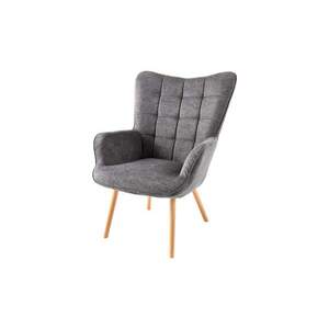 SCANDINAVIA szürke textil kárpit fotel kép