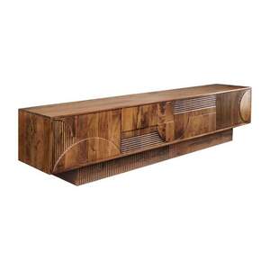 TV ART DECO barna mangófa tv szekrény 200 cm kép