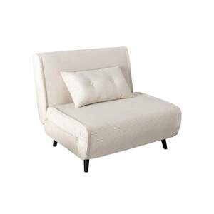 SMART MULTIFUNCTION bézs kordbársony fotelágy 100 cm kép