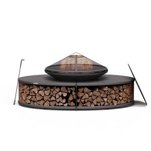 Blumfeldt Firebowl Ebeko 3 az 1-ben, grillsütőként vagy asztalként is használható, grillrács + szikravédő kép