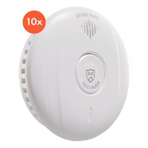 SHD by oneConcept, DOF Pro10 füstérzékelő, műanyag, figyelmeztető jelzés: 85 dB, elem élettartama 10 év kép