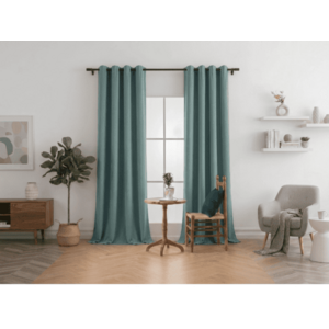 Sötétítő DREAM VELVET függöny 140x270 cm, kékeszöld Felfüggesztés: Hullámos sínszalag kép
