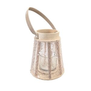 Lámpás flitterekkel CONE GLAM 22 cm, fehér kép