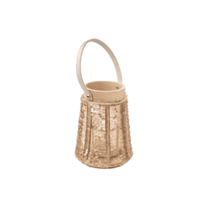 Lámpás flitterekkel CONE GLAM 22 cm, természetes kép