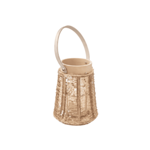Lámpás flitterekkel CONE GLAM 26 cm, természetes kép