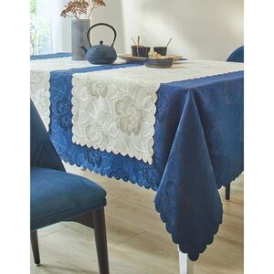Jacquard terítő virágmotívummal kép