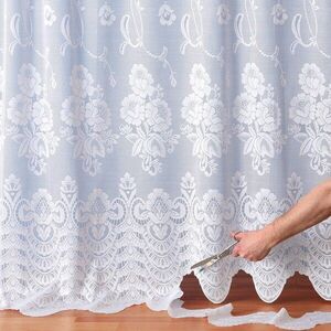 Állítható jacquard függöny virágmotívummal kép