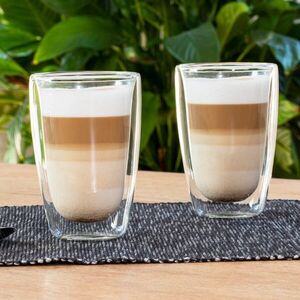 Duplafalú Latte Macchiato pohár, 2 db, 400 ml kép