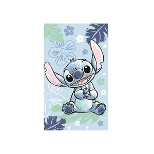 JERRY FABRICS Gyerek törölköző - Lilo és Stitch, Ohana, kék, 30×50 cm kép