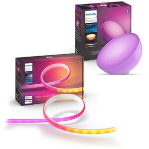 COL Hue Go V2 EU White + Hue Gradient Lightstrip Base EU UK kép
