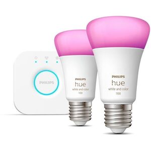 Philips Hue White and Color Ambiance 9W 1100 E27, kicsi, promo starter kit kép