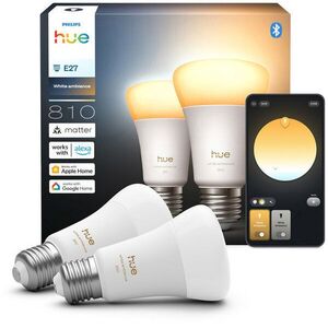 Philips Hue White Ambiance 6 W, 810 lm, E27, 2 db kép