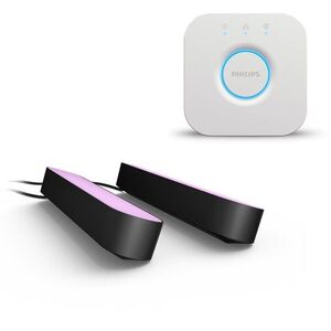 Philips Hue White and Color Ambiance Play Double pack + Philips Hue Bridge kép