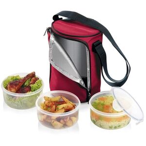 Tescoma FRESHBOX ételhordó, három dobozzal, 1, 5 l, bordeaux 892211.00 kép