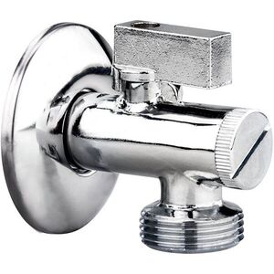 BALLETTO sarokszelep + szűrő - fémcsapos, mosógéphez, 1/2"-3/4", 81155 kép