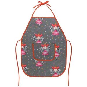 BELLATEX Gyermek kötény Adela, 37 × 47 cm ( 3-5 éves korig ) 7850/089 tündér, szürke kép