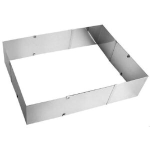 Rozsdamentes acél forma, állítható/szögletes TORTA kép