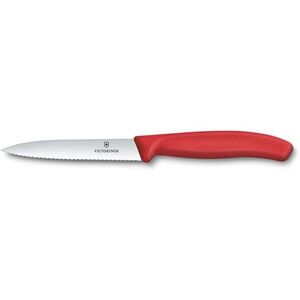 Victorinox Swiss Classic zöldségkés, recés él, 10 cm, piros kép