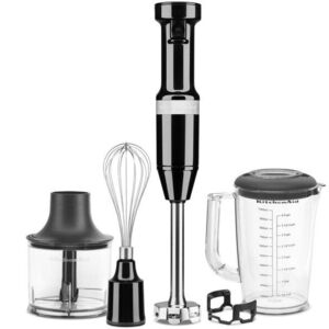 KitchenAid botmixer tartozékokkal, fekete kép