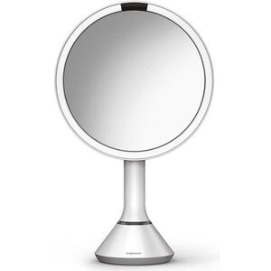 Simplehuman Sensor Touch, DUAL LED fehér acél tükör kép