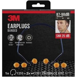 3M 1310-1 Pántos füldugó + 2 pár tartalék füldugó kép