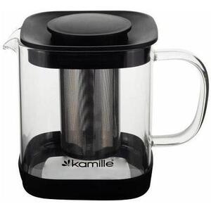 Kamille, üveg, rozsdamentes acél szűrővel 1000 ml, négyzet alakú kép