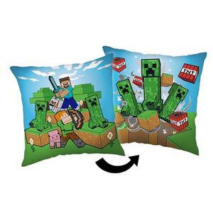 Jerry Fabrics Párna - Minecraft Creeper Rush, 40×40 cm kép
