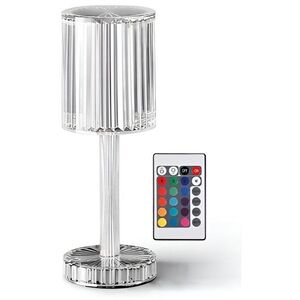 Verk 12305 Kristály LED asztali lámpa, RGB, érintőképernyő, távirányítóval kép