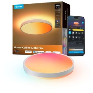 Govee RGBICWW Smart dupla kerek mennyezeti lámpa, 4800 lm 46 cm, Matter kép