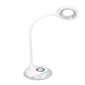 Solight LED tölthető asztali lámpa, 5W, RGB háttérvilágítás, dimmelhető, USB tápegységgel kép
