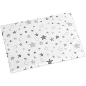 BELLATEX Agátka 42 × 32 cm 666/902 csillagok, szürke-fehér kép