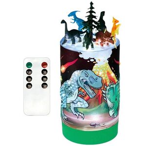 LEAN Toys 27396 Dinoszaurusz LED-es éjszakai lámpa, távirányítóval kép