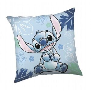 JERRY FABRICS Párna - Lilo és Stitch, 40×40 cm, kék kép