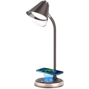 IMMAX LED Finch Qi töltős lámpa, barna, arany elemekkel kép