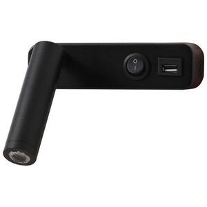 IMMAX GOAL USB + kapcsoló, LED, 3 W, fekete kép