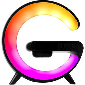 Aga RGB LED lámpa 5in1 vezeték nélküli töltővel - fekete kép