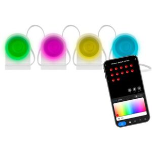 EMOS GoSmart LED spotlámpa Kiegészítő szett - 85 cm, 4 részes, RGBIC+CCT, fényerőszabályzós, Wi-Fi kép