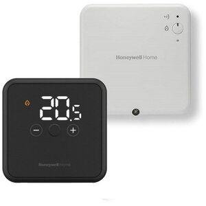 Honeywell Home YT42BRFT22 Szett, DT4R vezeték nélküli termosztát, fekete + R9H kapcsolóegység kép