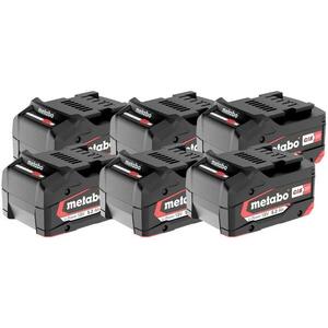 METABO akkumulátoros szerszámokhoz, Li-Power készlet 6 × Li-Power Akkupack 18 V/5, 2 Ah kép