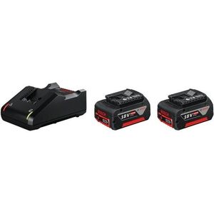 Bosch Professional 1600A019S0 GBA 18V 4, 0Ah akkumulátor, 2db + GAL 18V-40 töltő kép