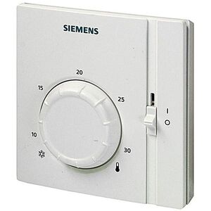 Siemens RAA31 termosztát, helyiséghőmérséklet-szabályozó beépített kapcsolóval kép