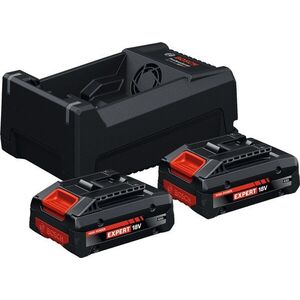 BOSCH Professional 2× akkumulátorEXBA 18V-40 + töltő GAL 12V/18V-80 1.600.A03.73J kép