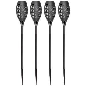Gardlov 23560 Napelemes kerti fáklya, 12 LED, 3, 7 V, 51 cm, 4 db kép