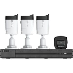 EZVIZ PoE X5K NVR KIT (8CH, 2TB) + 4× H3K 4K kép