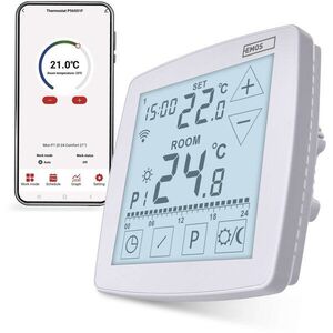 EMOS GoSmart P56S01F szoba + emelet, programozható, vezetékes, Wi-Fi, rejtve kép