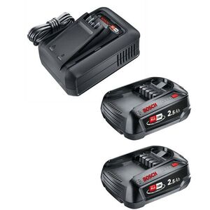 GARDENA AL 18V-44 P4A Gyorstöltő + 2× 2, 5 Ah akkumulátor kép