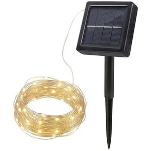 SOLIGHT Kerti LED fényfüzér, napelemes, 200 LED, 22 m, meleg fehér kép