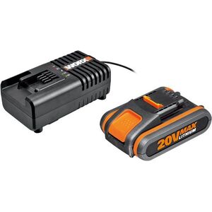 Worx 20 V / 2, 0 Ah akkumulátor WA3551 + 2, 0 A töltő WA3880 kép